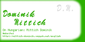 dominik mittich business card